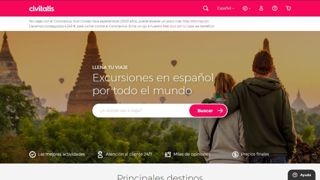 Civitatis, el mejor sitio donde encontrar viajes y excursiones en español